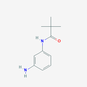 molecular formula C11H16N2O B1341216 N-(3-aminophenyl)-2,2-dimethylpropanamide CAS No. 41402-58-8