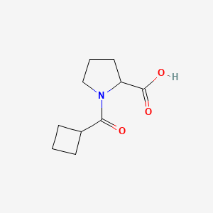 molecular formula C10H15NO3 B1341218 1-(Cyclobutylcarbonyl)proline 