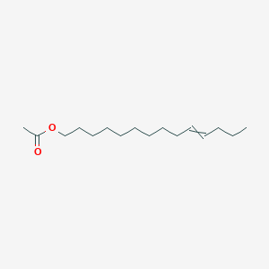 molecular formula C₁₆H₃₀O₂ B134123 10-十四碳烯-1-醇，乙酸酯，（Z）-构型 CAS No. 35153-16-3