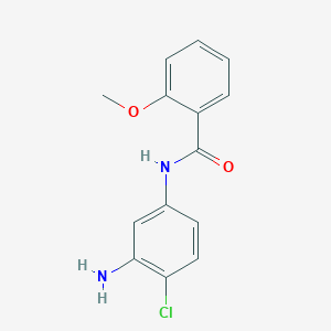 molecular formula C14H13ClN2O2 B1341230 N-(3-Amino-4-chlorophenyl)-2-methoxybenzamide CAS No. 926254-88-8