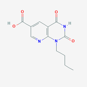 molecular formula C12H13N3O4 B1341252 1-Butyl-2,4-dioxopyrido[2,3-d]pyrimidine-6-carboxylic acid 