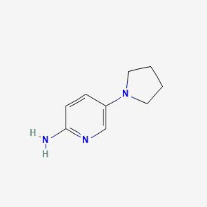 molecular formula C9H13N3 B1341254 5-(Pyrrolidin-1-yl)pyridin-2-amine CAS No. 937623-38-6