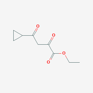 molecular formula C9H12O4 B1341257 4-环丙基-2,4-二氧代丁酸乙酯 CAS No. 21080-80-8