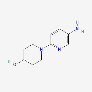 molecular formula C10H15N3O B1341270 1-(5-Aminopyridin-2-yl)piperidin-4-ol CAS No. 476342-37-7