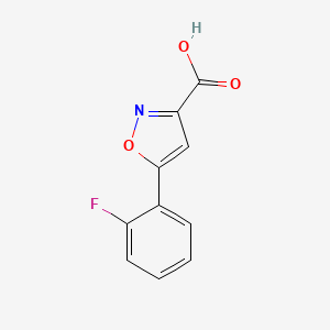 molecular formula C10H6FNO3 B1341271 5-(2-氟苯基)-1,2-恶唑-3-羧酸 CAS No. 668970-73-8