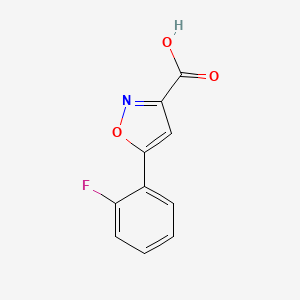 molecular formula C10H6FNO3 B1341271 5-(2-fluorophenyl)isoxazole-3-carboxylic acid CAS No. 668970-73-8