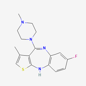 7-Fluoro-3-methyl-4-(4-methyl-1-piperazinyl)-10H-thieno(2,3-b)(1,5)benzodiazepine