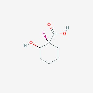 Cyclohexanecarboxylic acid,1-fluoro-2-hydroxy-,cis-(9ci)