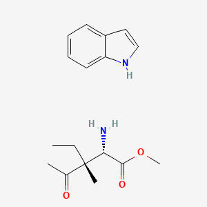 1H-indole;methyl (2S,3R)-2-amino-3-ethyl-3-methyl-4-oxopentanoate