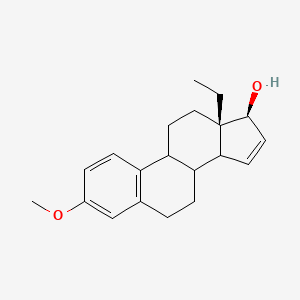 molecular formula C20H26O2 B13412882 (17beta)-13-Ethyl-3-methoxygona-1,3,5(10),15-tetraen-17-ol 