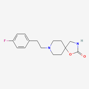 molecular formula C15H19FN2O2 B13412903 1-Oxa-3,8-diazaspiro(4.5)decan-2-one, 8-(p-fluorophenethyl)- CAS No. 5500-76-5