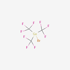 molecular formula C3BrF9Ge B13412912 Tris(trifluoromethyl)bromogermane CAS No. 65094-18-0