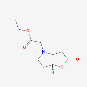 ethyl 2-[(6aR)-2-oxo-3a,5,6,6a-tetrahydro-3H-furo[3,2-b]pyrrol-4-yl]acetate