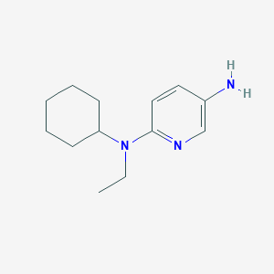 molecular formula C13H21N3 B1341294 2-N-cyclohexyl-2-N-ethylpyridine-2,5-diamine CAS No. 953904-28-4