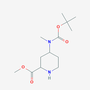 4-(Tert-butoxycarbonyl-methyl-amino)-piperidine-2-carboxylic acid methyl ester