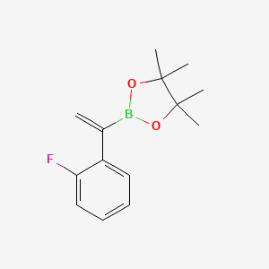 molecular formula C14H18BFO2 B13412955 2-(1-(2-Fluorophenyl)vinyl)-4,4,5,5-tetramethyl-1,3,2-dioxaborolane 