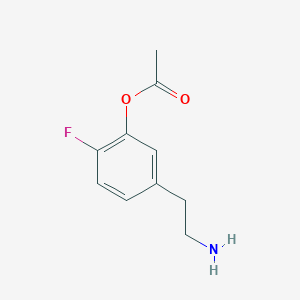 5-(2-Aminoethyl)-2-fluorophenyl acetate