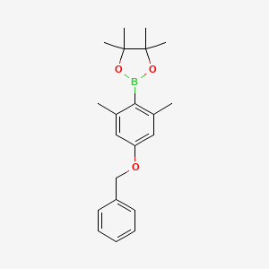 2-(4-(Benzyloxy)-2,6-dimethylphenyl)-4,4,5,5-tetramethyl-1,3,2-dioxaborolane