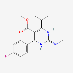 molecular formula C16H20FN3O2 B13412979 Methyl 4-(4-Fluorophenyl)-6-isopropyl-2-(methylamino)-1,4-dihydropyrimidine-5-carboxylate 