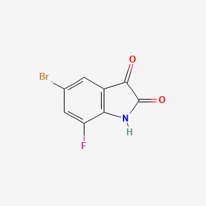 molecular formula C8H3BrFNO2 B1341299 5-Bromo-7-fluoroindoline-2,3-dione CAS No. 874830-75-8