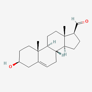 molecular formula C20H30O2 B13412992 3beta-Hydroxy-5-androstene-17beta-carbaldehyde 