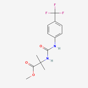 N-((alpha,alpha,alpha-Trifluoro-p-tolyl)carbamoyl)-2-methylalanine methyl ester