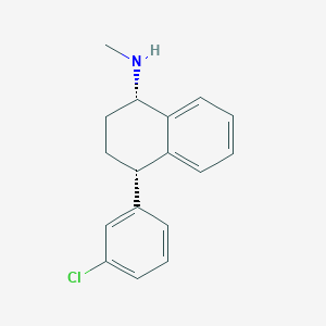 molecular formula C17H18ClN B13413039 (rac,anti)-4-Deschloro-sertraline 