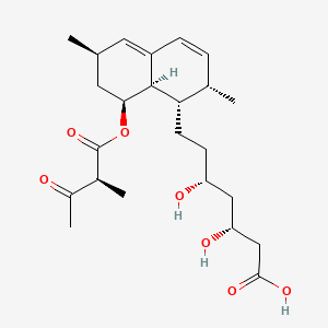 molecular formula C24H36O7 B13413043 Keto Lovastatin Hydroxy Acid (3-Oxo-lovastatin Hydroxy Acid) 