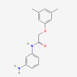 molecular formula C16H18N2O2 B1341305 N-(3-氨基苯基)-2-(3,5-二甲基苯氧基)乙酰胺 CAS No. 953896-81-6