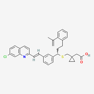 2-[1-[[(1S)-1-[3-[(E)-2-(7-chloroquinolin-2-yl)ethenyl]phenyl]-3-(2-prop-1-en-2-ylphenyl)propyl]sulfanylmethyl]cyclopropyl]acetic acid