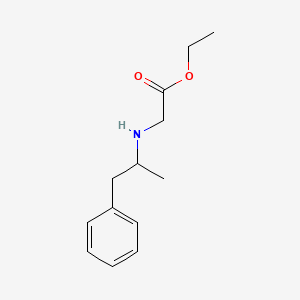 molecular formula C13H19NO2 B13413068 Ethyl N-(1-Methyl-2-phenylethyl)glycine Ester 