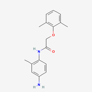 molecular formula C17H20N2O2 B1341307 N-(4-氨基-2-甲基苯基)-2-(2,6-二甲基苯氧基)乙酰胺 CAS No. 953897-23-9