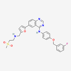 molecular formula C29H27FN4O4S B13413084 Deschloro Lapatinib 