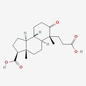 (3S,3aS,5aS,6R,9aS,9bS)-6-(2-carboxyethyl)-3a,6-dimethyl-7-oxo-1,2,3,4,5,5a,8,9,9a,9b-decahydrocyclopenta[a]naphthalene-3-carboxylic acid