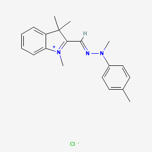 1,3,3-Trimethyl-2-[[methyl(p-tolyl)hydrazono]methyl]-3H-indolium chloride