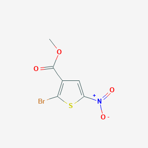 molecular formula C6H4BrNO4S B13413128 Methyl 2-bromo-5-nitrothiophene-3-carboxylate CAS No. 56235-22-4