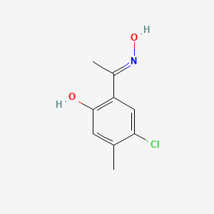 molecular formula C9H10ClNO2 B13413135 Ethanone, 1-(5-chloro-2-hydroxy-4-methylphenyl)-, oxime 