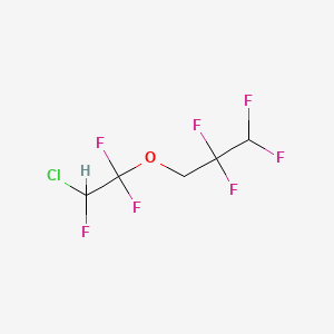 molecular formula C5H4ClF7O B13413140 1,1,2-Trifluoroethyl-2-chloroethyl-2,2,3,3-tetrafluoropropyl ether CAS No. 65064-83-7