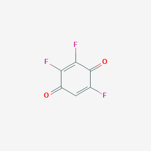 molecular formula C6HF3O2 B13413148 2,3,5-Trifluorocyclohexa-2,5-diene-1,4-dione CAS No. 769-38-0