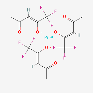 molecular formula C15H12F9O6Pr B13413156 praseodymium(3+);(Z)-1,1,1-trifluoro-4-oxopent-2-en-2-olate 