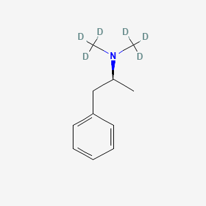 molecular formula C11H17N B13413171 N,N-Dimethylamphetamine-d6 