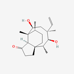 molecular formula C20H32O3 B13413190 14-epi-Hydroxymutilin 