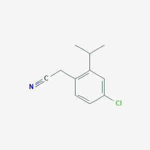 molecular formula C11H12ClN B13413209 a-Isopropyl-4-chlorophenylacetonitrile 