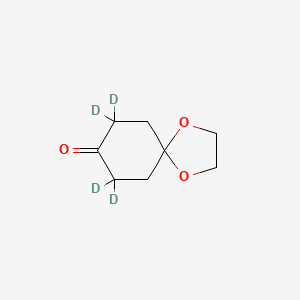 molecular formula C8H12O3 B13413214 7,7,9,9-Tetradeuterio-1,4-dioxaspiro[4.5]decan-8-one 