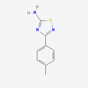 molecular formula C9H9N3S B1341322 3-(4-甲基苯基)-1,2,4-噻二唑-5-胺 CAS No. 898651-92-8