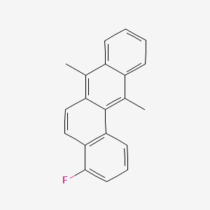 molecular formula C20H15F B13413220 Benz(a)anthracene, 7,12-dimethyl-4-fluoro- CAS No. 737-22-4