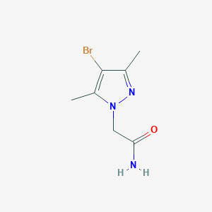 2-(4-bromo-3,5-dimethyl-1H-pyrazol-1-yl)acetamide