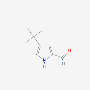 molecular formula C9H13NO B134133 4-(叔丁基)-1H-吡咯-2-甲醛 CAS No. 156245-57-7