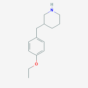 molecular formula C14H21NO B1341333 3-(4-Ethoxybenzyl)piperidine CAS No. 955315-04-5