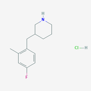 3-(4-Fluoro-2-methyl-benzyl)-piperidine hydrochloride